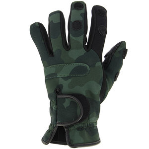 #4 Rękawiczki wędkarskie neoprenowe NGT Kamuflaż rom XL